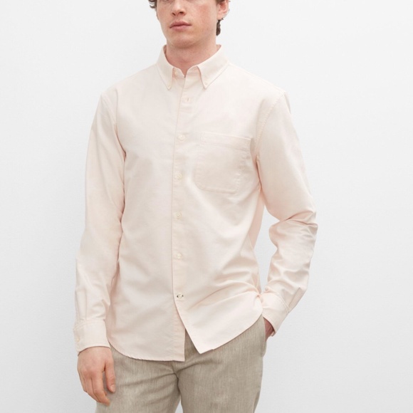 Long Sleeve Oxford Shirt Pink - New With Tags - NEVER WORN - Pink Base